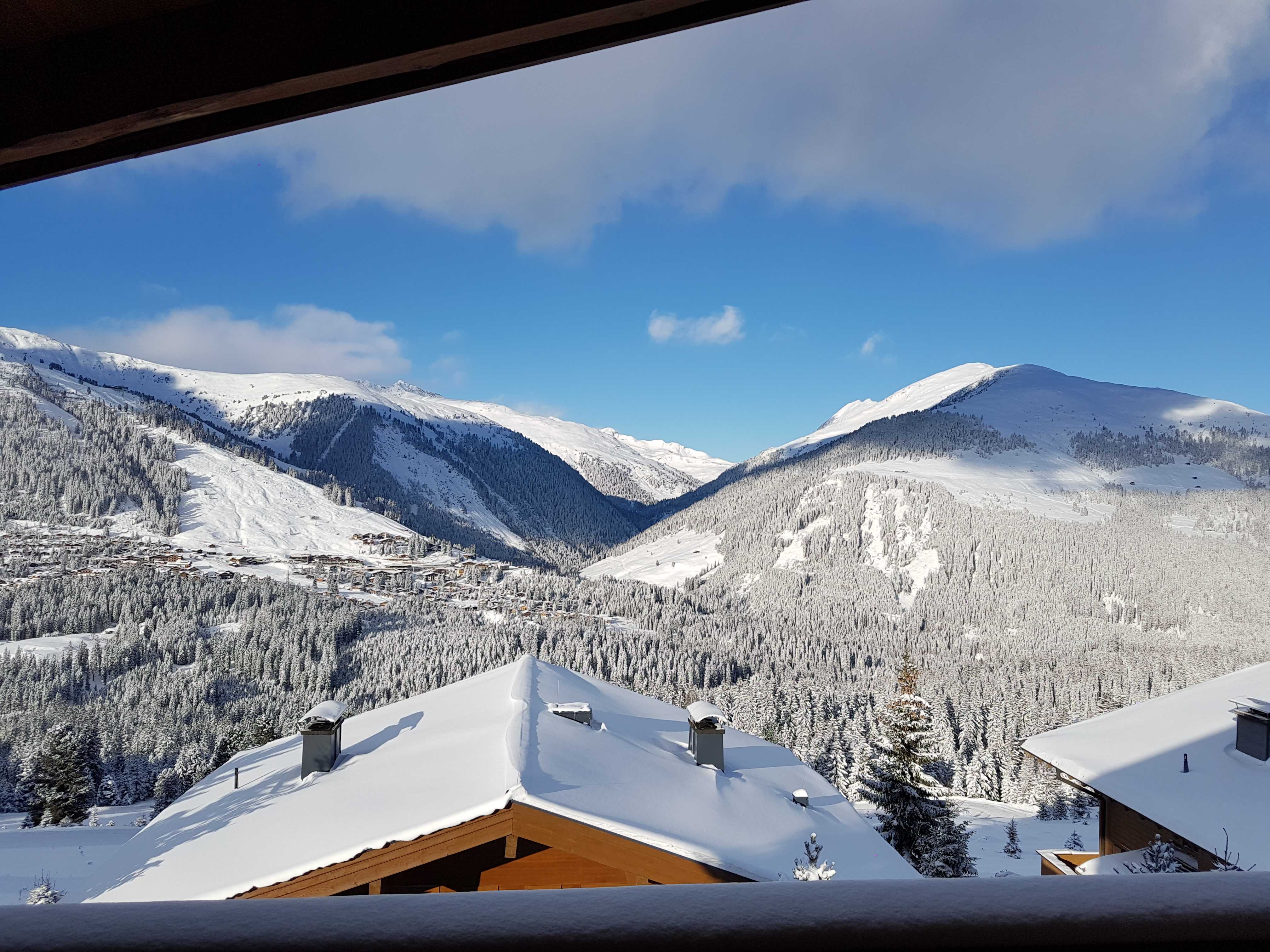 Blick aus dem Wohnzimmer